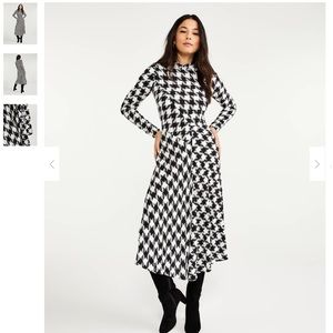 Ann Taylor Mock Neck Midi Dress